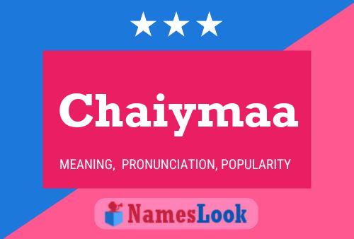 Chaiymaa Namensposter