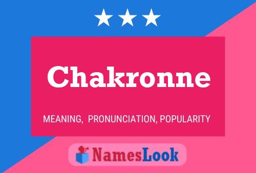 Chakronne Namensposter