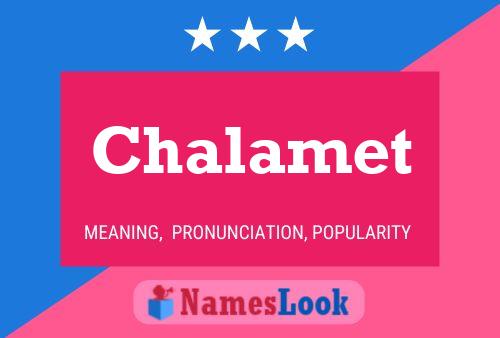 Chalamet Namensposter