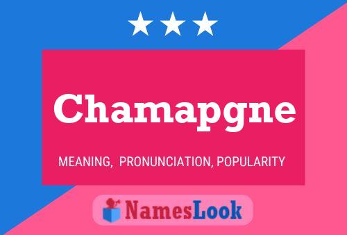 Chamapgne Namensposter