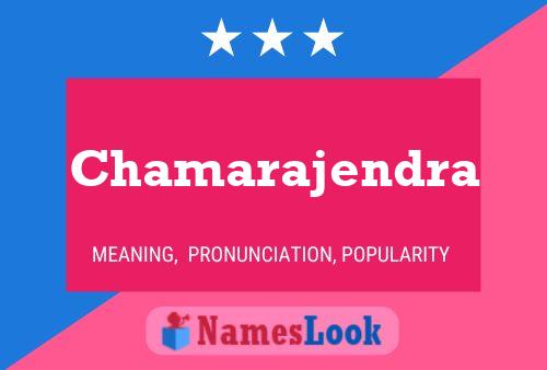 Chamarajendra Namensposter