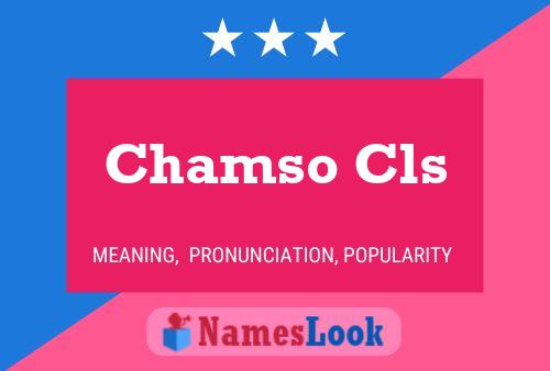 Chamso Cls Namensposter