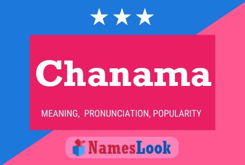 Chanama Namensposter