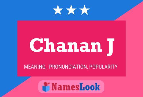 Chanan J Namensposter