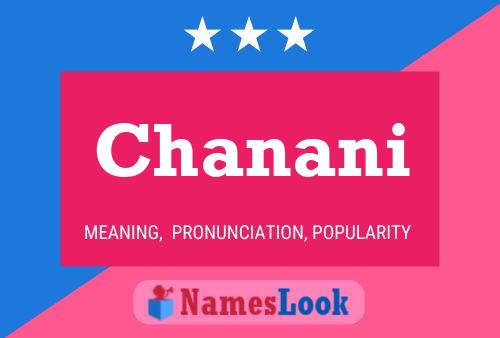 Chanani Namensposter