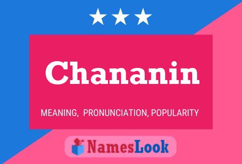 Chananin Namensposter