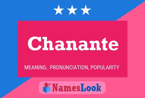 Chanante Namensposter