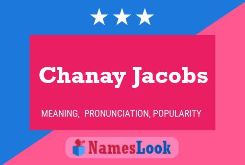 Chanay Jacobs Namensposter