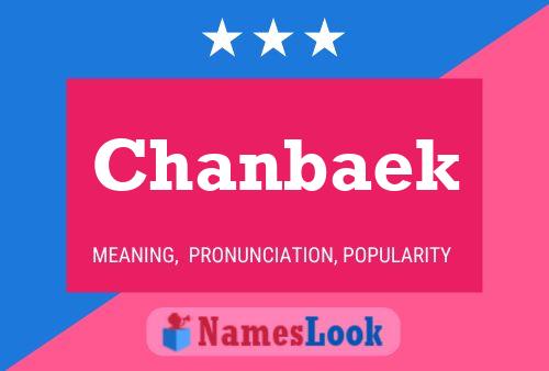 Chanbaek Namensposter