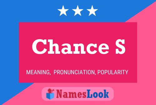 Chance S Namensposter