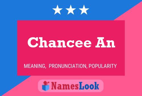 Chancee An Namensposter