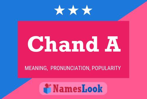 Chand A Namensposter