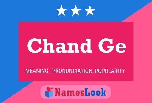 Chand Ge Namensposter