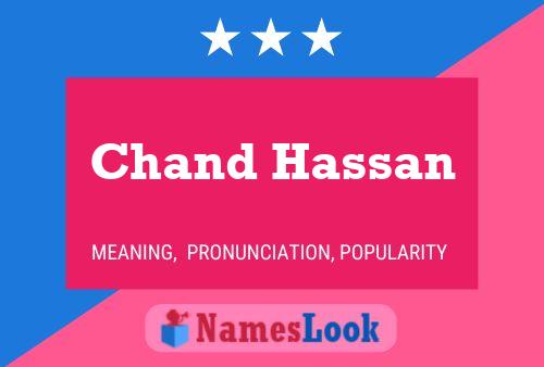 Chand Hassan Namensposter