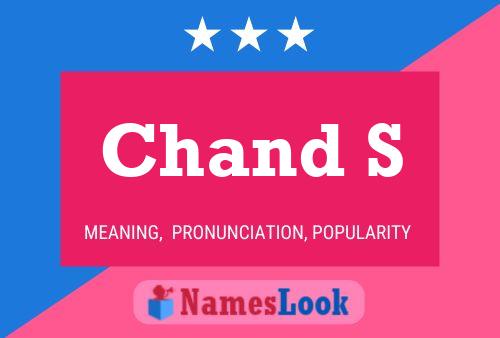 Chand S Namensposter