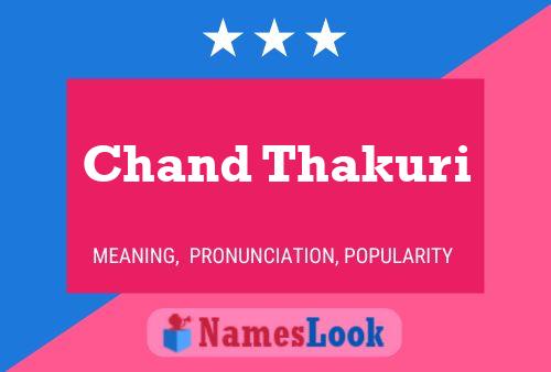 Chand Thakuri Namensposter