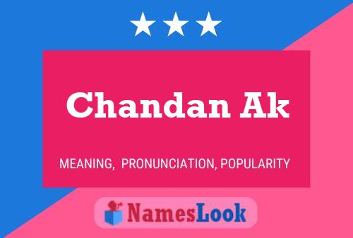 Chandan Ak Namensposter