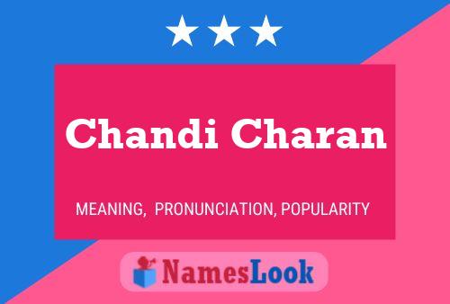 Chandi Charan Namensposter