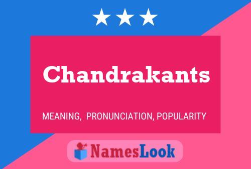 Chandrakants Namensposter