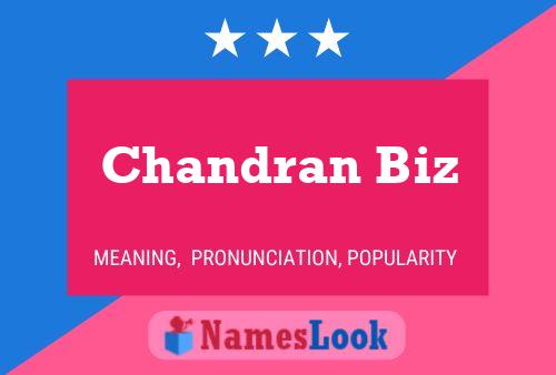 Chandran Biz Namensposter