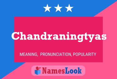 Chandraningtyas Namensposter