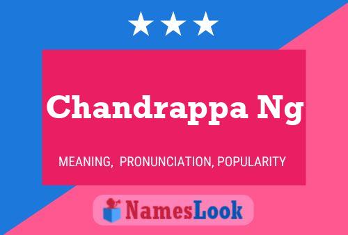 Chandrappa Ng Namensposter