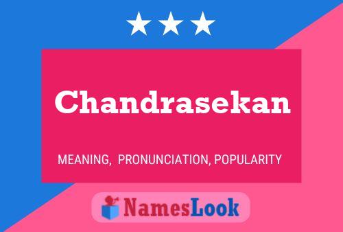 Chandrasekan Namensposter