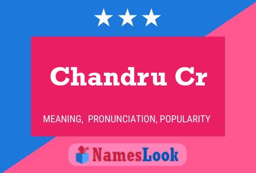 Chandru Cr Namensposter