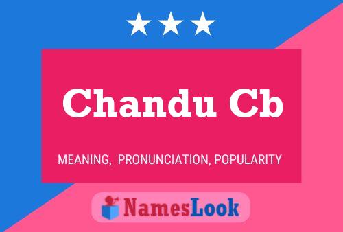 Chandu Cb Namensposter