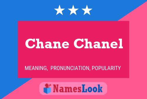 Chane Chanel Namensposter