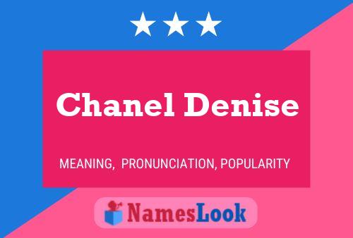 Chanel Denise Namensposter