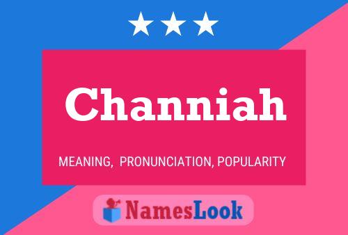 Channiah Namensposter