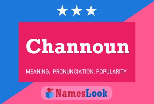 Channoun Namensposter