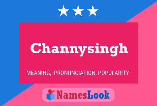 Channysingh Namensposter