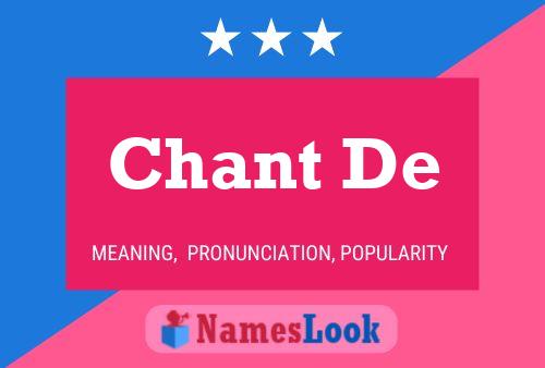 Chant De Namensposter