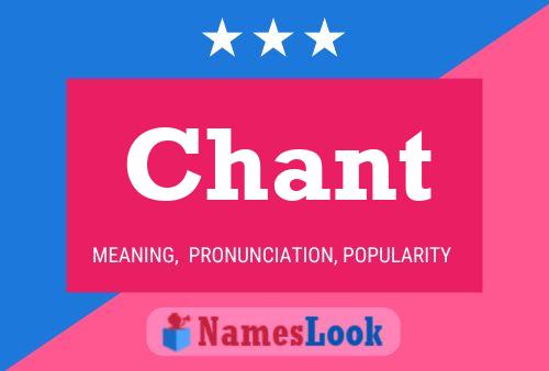 Chant Namensposter