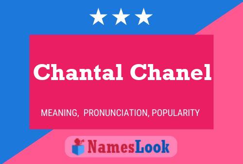 Chantal Chanel Namensposter