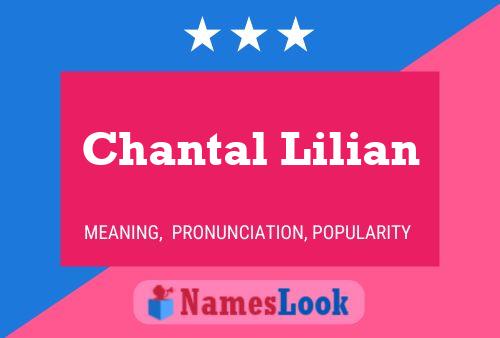 Chantal Lilian Namensposter