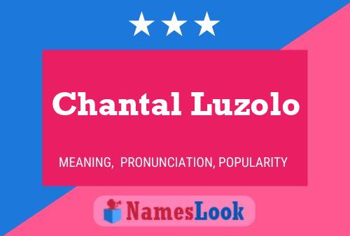 Chantal Luzolo Namensposter