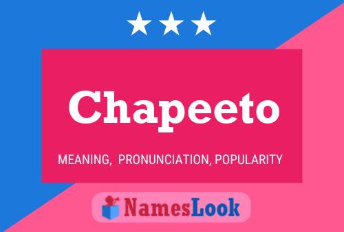 Chapeeto Namensposter