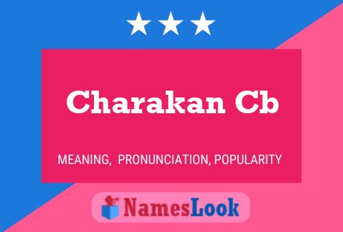 Charakan Cb Namensposter