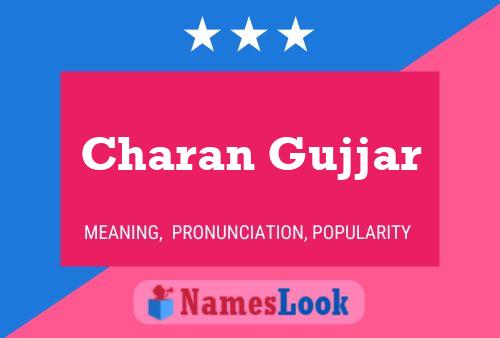 Charan Gujjar Namensposter