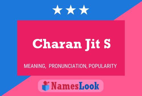 Charan Jit S Namensposter