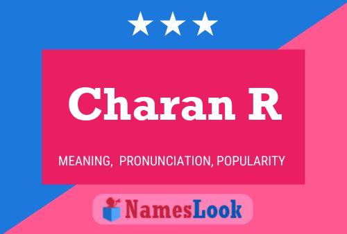 Charan R Namensposter