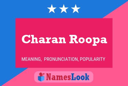 Charan Roopa Namensposter