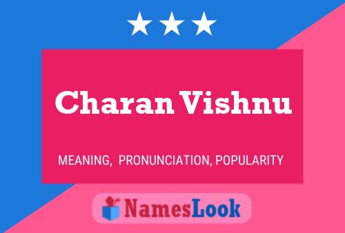 Charan Vishnu Namensposter