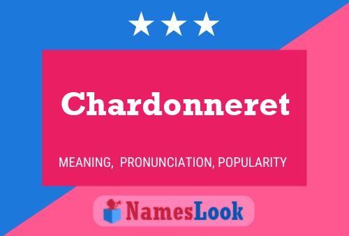 Chardonneret Namensposter