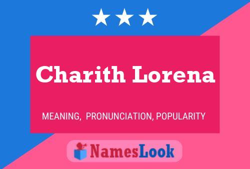 Charith Lorena Namensposter