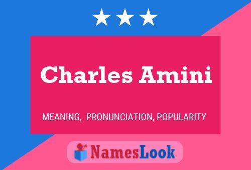 Charles Amini Namensposter