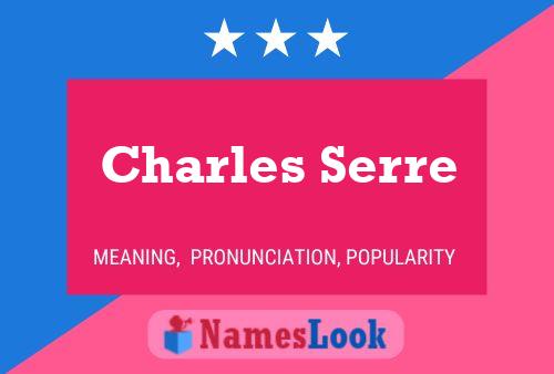 Charles Serre Namensposter